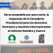 No es aceptable por poco seria, la respuesta de la Consejería Presidencial para los Derechos Humanos y Asuntos Internacionales al informe Hambre y Guerra