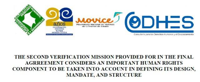 THE SECOND VERIFICATION MISSION PROVIDED FOR IN THE FINAL AGREEMENT CONSIDERS AN IMPORTANT HUMAN RIGHTS COMPONENT TO BE TAKEN INTO ACCOUNT IN DEFINING ITS DESIGN, MANDATE, AND STRUCTURE