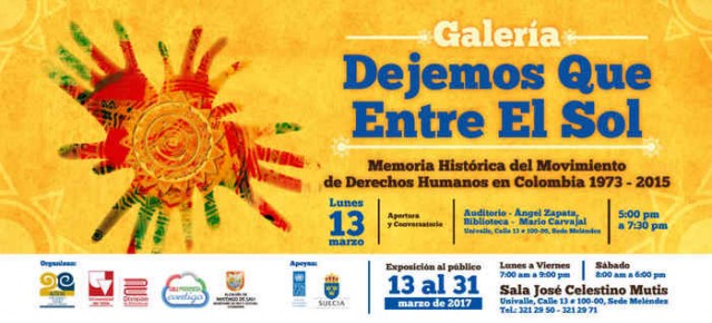 Llega a Cali la galería sobre memoria ‘Dejemos que entre el Sol’