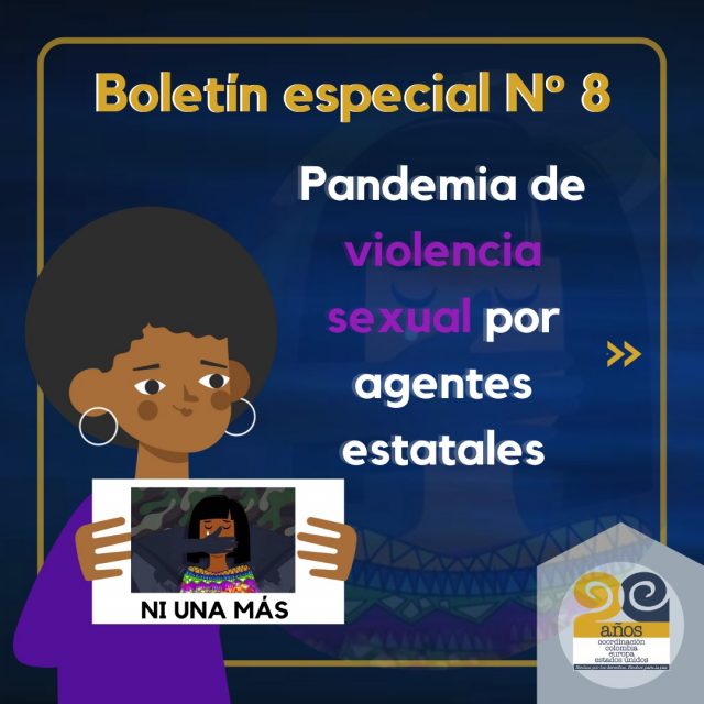 Boletín Especial No. 8 – PANDEMIA POR VIOLENCIA SEXUAL Y VIOLENCIAS BASADAS EN GÉNERO POR AGENTES ESTATALES