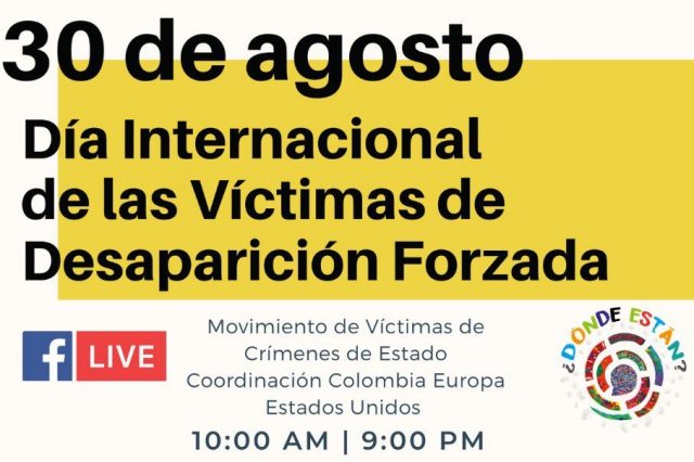 A la luz del incumplimiento estatal del Acuerdo de Paz, en Colombia nos siguen desapareciendo!