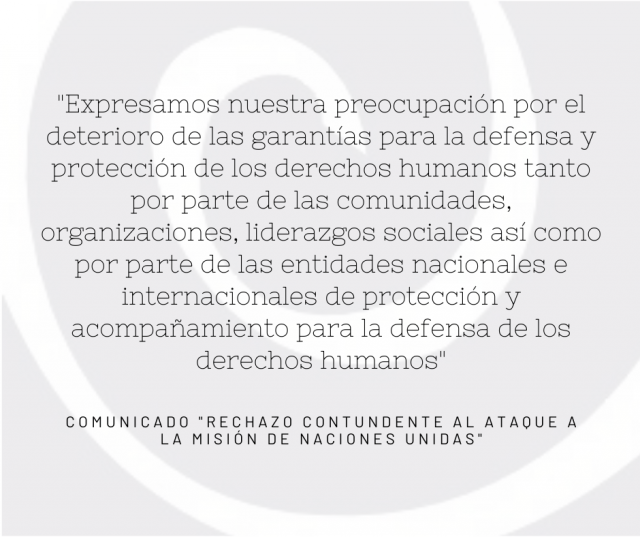 Rechazo contundente al ataque a la misión de Naciones Unidas