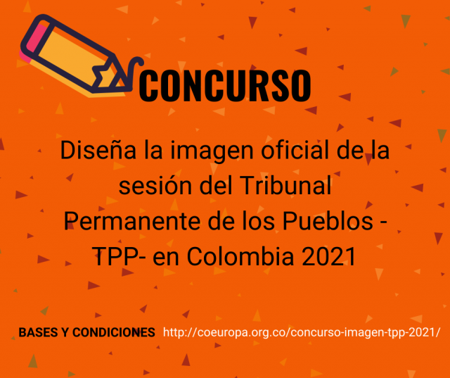 Diseña la imagen oficial de la sesión del Tribunal Permanente de los Pueblos -TPP- en Colombia 2021