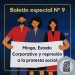 Boletín Especial No. 9 Minga, Estado Corporativo y represión a la protesta social
