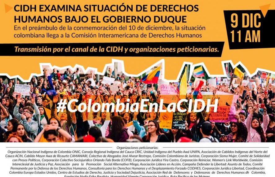 Organizaciones de la sociedad civil pedimos a la CIDH una visita oficial a Colombia