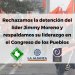 Rechazamos la detención del líder Jimmy Moreno y respaldamos su liderazgo en el Congreso de los Pueblos