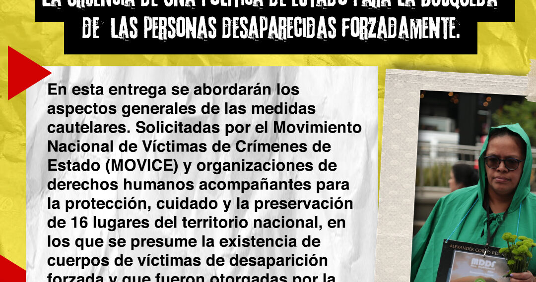 La urgencia de una política de Estado para la búsqueda de las personas desaparecidas forzadamente