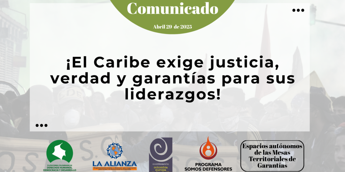 ¡LA SITUACIÓN DEL CARIBE COLOMBIANO NO DA ESPERA!