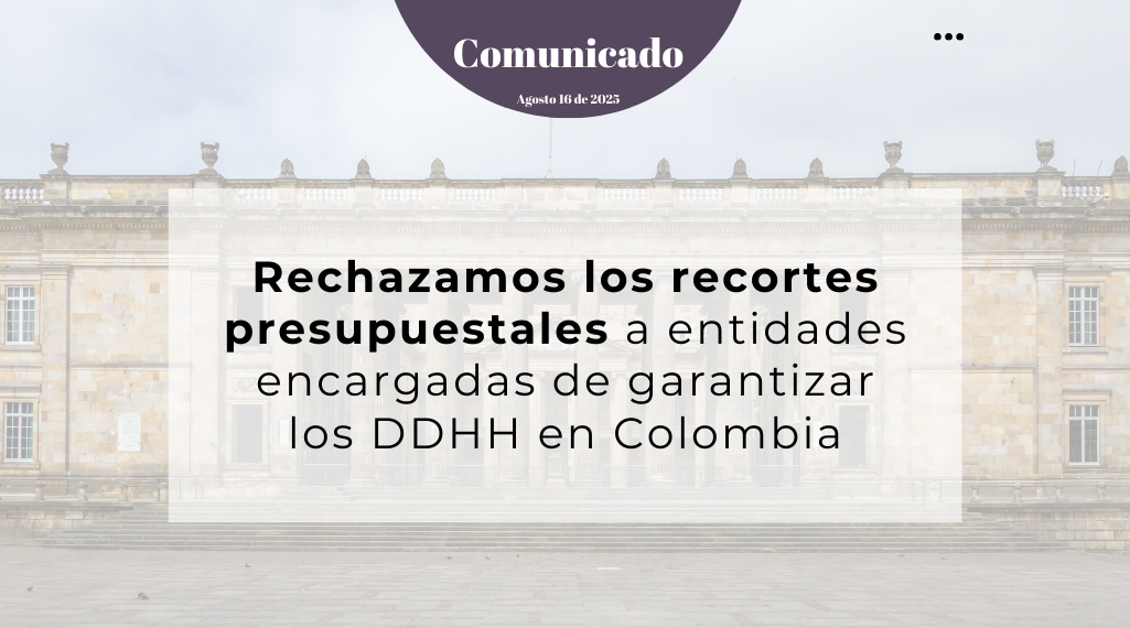 Rechazo a los recortes hacia los DDHH