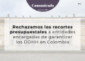 Rechazo a los recortes hacia los DDHH