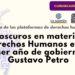 Claroscuros en materia de Derechos Humanos en el primer año de gobierno de Gustavo Petro