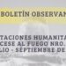 BOLETÍN SOBRE AFECTACIONES HUMANITARIAS Y CESE AL FUEGO Nro. 2 (JULIO – SEPTIEMBRE DE 2023)