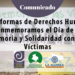 Plataformas de Derechos Humanos conmemoramos el Día de la Memoria y Solidaridad con las Víctimas