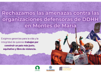 Rechazamos amenazas contra lideresas