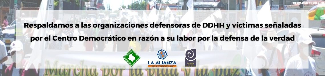 Respaldo a organizaciones defensoras de DDHH y de víctimas