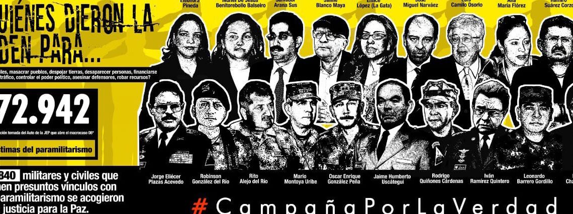 Organizaciones, víctimas y artistas lanzan mural exigiendo verdad sobre paramilitarismo