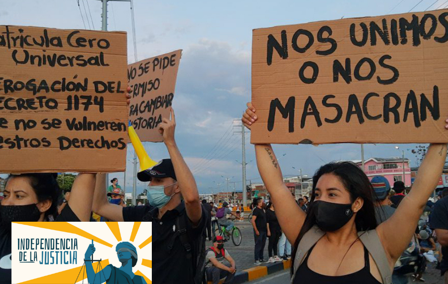 Represión e impunidad en el Paro Nacional:  otra consecuencia de la falta de independencia judicial