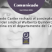 El Nodo Caribe de la Plataforma Coordinación Colombia Europa Estados Unidos rechaza el asesinato del líder sindical Walberto Quintero Medina